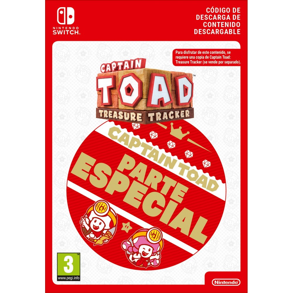 CAPT TOAD TREASURE TRACKER PARTE ESPECIAL NINTENDO SWITCH CÓDIGO DE DESCARGA DIGITAL ADD-ON CONTENT