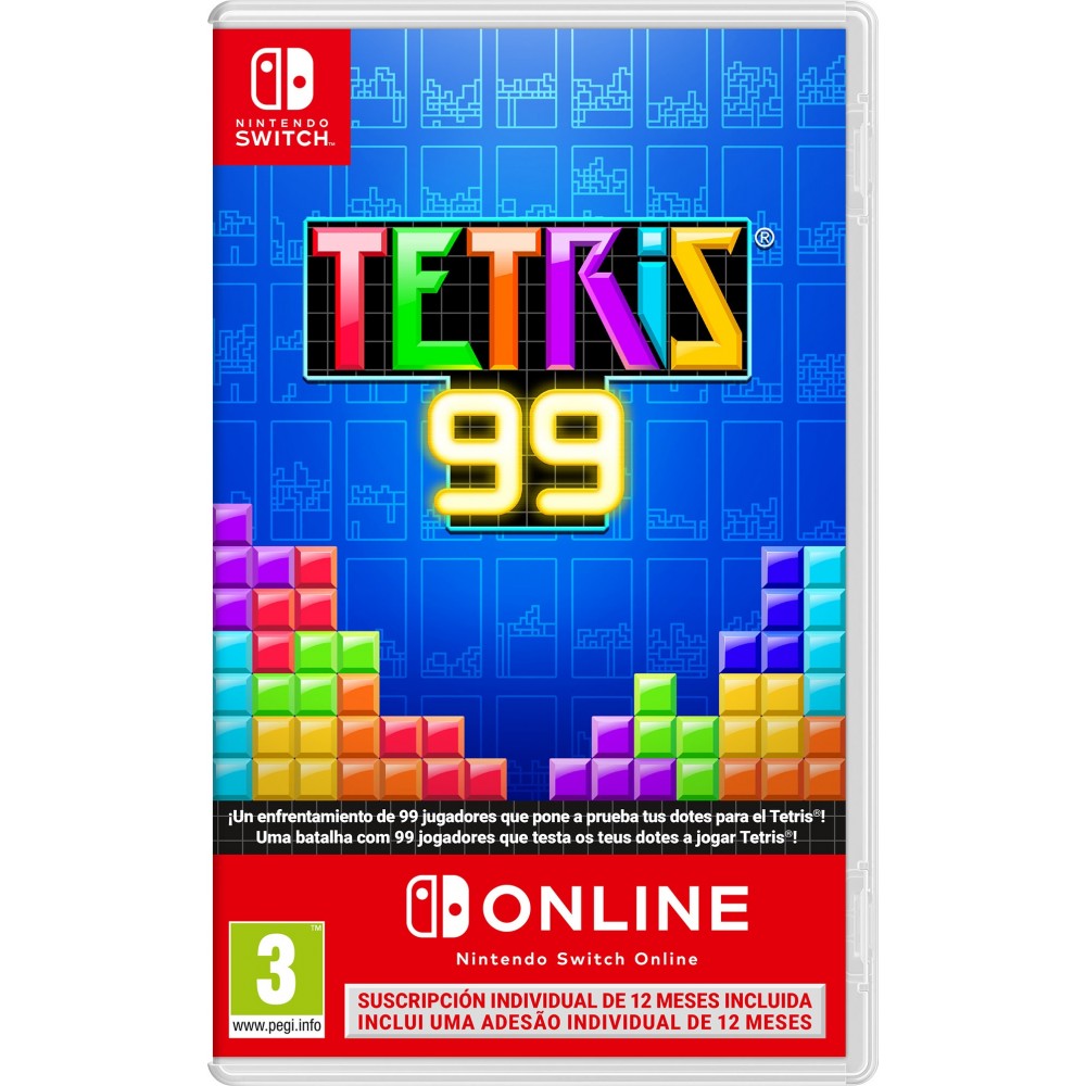 TETRIS 99 SWITCH + 12 MESES NINTENDO SWITCH ONLINE JUEGO FÍSICO NINTENDO SWITCH