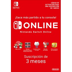 SUSCRIPCIÓN 90 DÍAS SWITCH ONLINE MEMBERSHIP (INDIVIDUAL) NINTENDO SWITCH