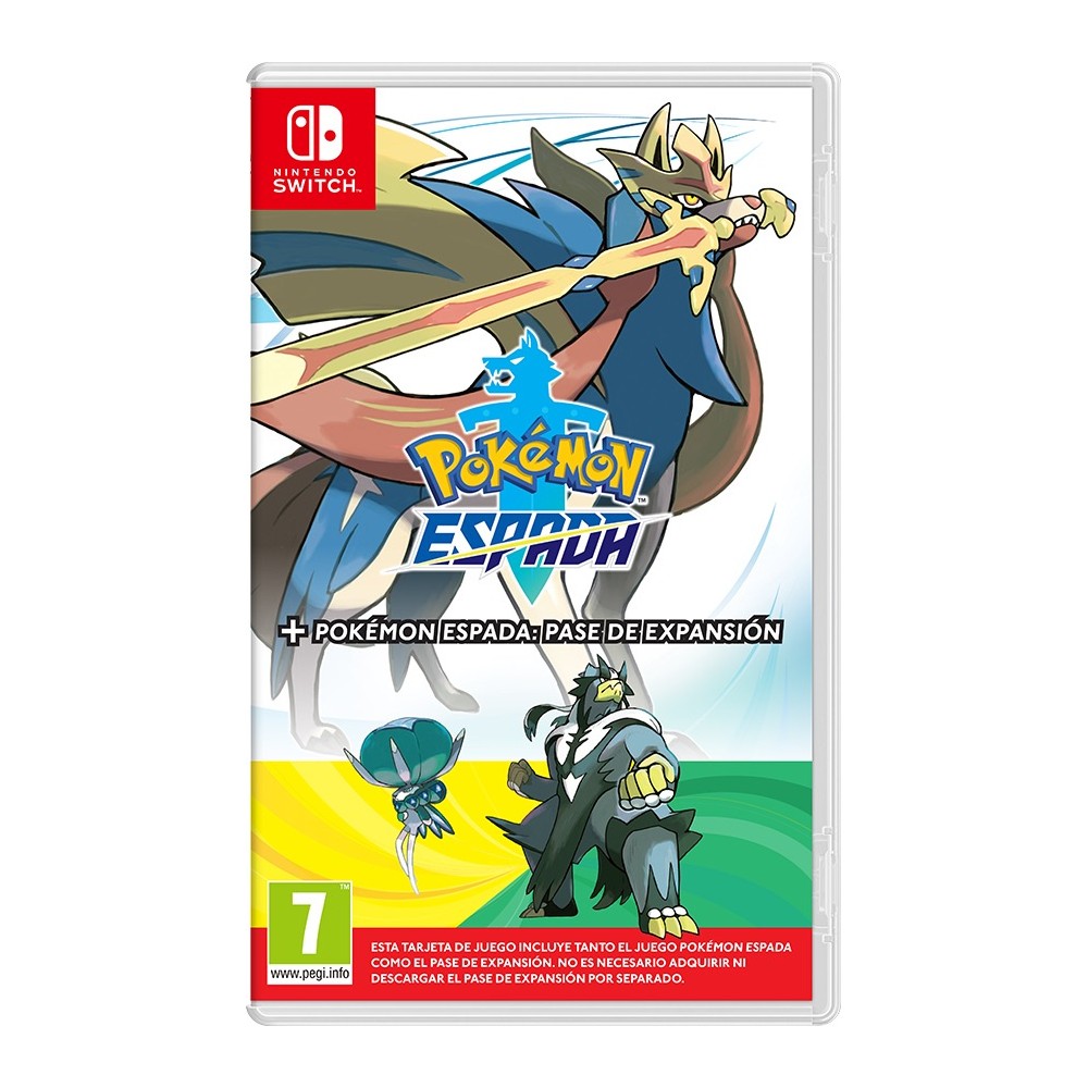 POKEMON ESPADA + PASE DE ESPANSIÓN SWITCH JUEGO FÍSICO PARA NINTENDO SWITCH