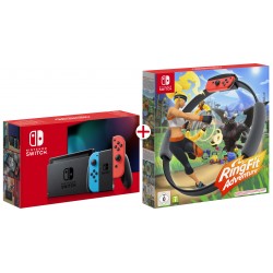 NINTENDO SWITCH NEON CON ACCESORIOS RINGFIT Y JUEGO DESCARGABLE ENTREGA 11/12