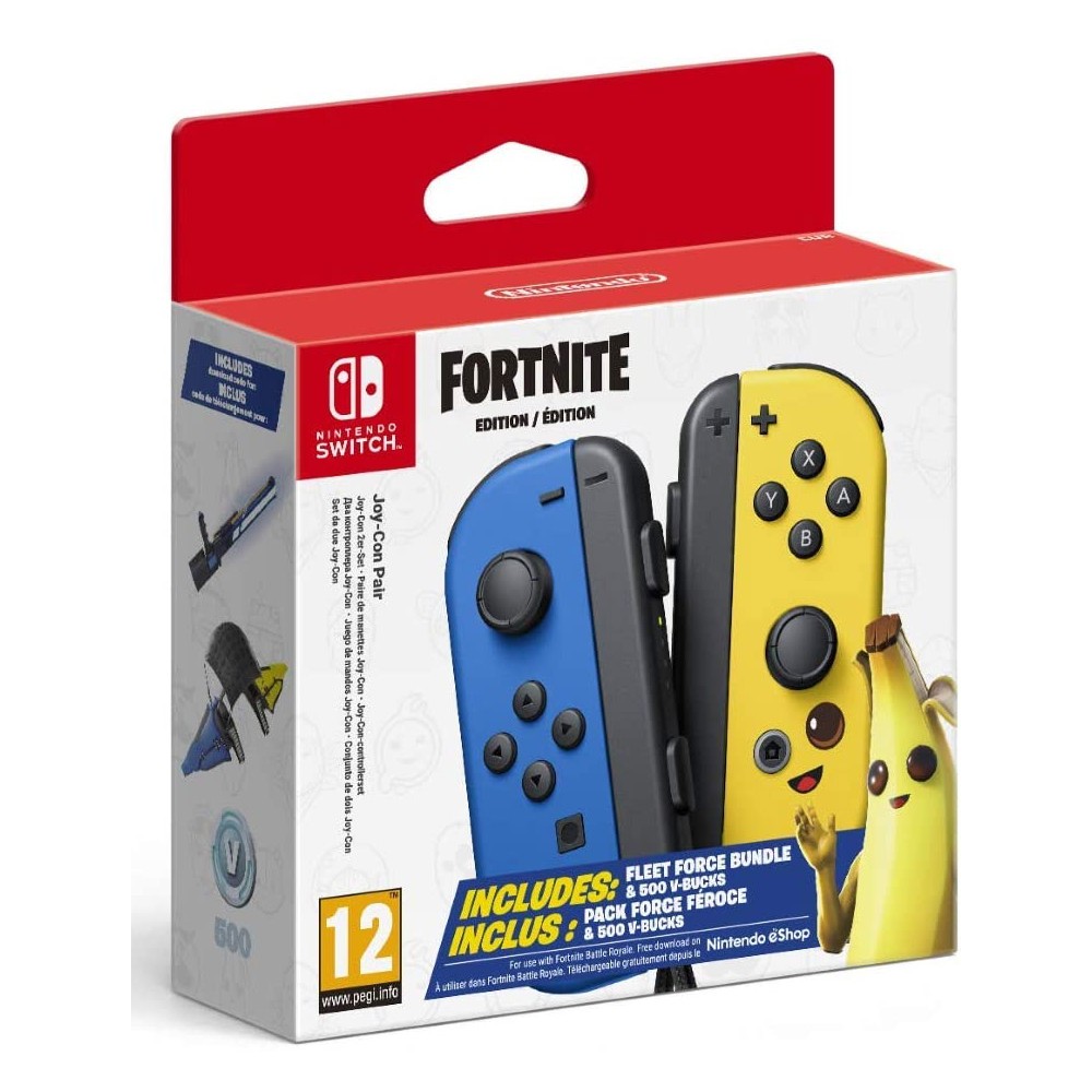 JOY-CON (SET IZDA/DCHA) EDICIÓN FORTNITE MANDOS PARA SWITCH CON CONTENIDO EXTRA