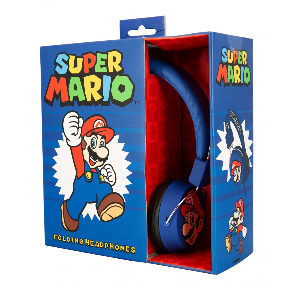 AURICULARES SUPER MARIO AND LUIGI PLEGABLES Y CON LICENCIA OFICIAL NINTENDO