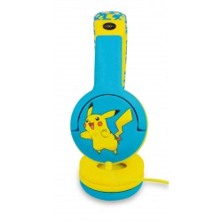 AURICULARES INFANTILES POKEMON PIKACHU VOLUMEN LIMITADO PARA NIÑOS DE 3 A 7 AÑOS