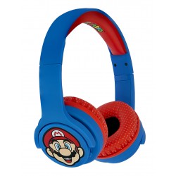 AURICULARES INFANTILES SIN CABLE SUPER MARIO CON TECNOLOGÍA BLUETOOTH Y MICRÓFONO