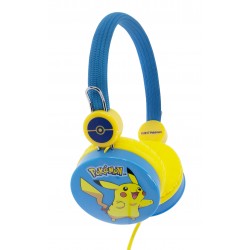 AURICULARES INFANTILES PIKACHU AZUL CON VOLUMEN LIMITADO PARA NIÑOS DE 3 A 7 AÑOS