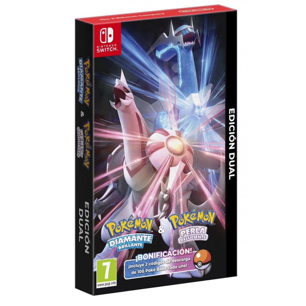 PACK DUAL POKÉMON DIAMANTE + POKÉMON PERLA SWITCH RESERVA JUEGO FÍSICO NINTENDO SWITCH