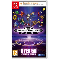 SEGA MEGA DRIVE CLASSICS SWITCH CAJA CON CÓDIGO DE DESCARGA DIGITAL