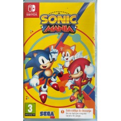 SONIC MANIA SWITCH CAJA CON CÓDIGO DE DESCARGA DIGITAL