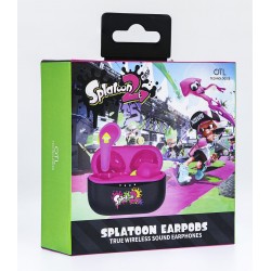 SPLATOON EARPODS BLUETOOTH V5.0 CON CAJA DE CARGA DE OTL TECHNOLOGIES