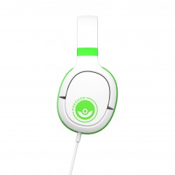 AURICULARES GAMING PRO G1 POKEMON VERDE Y BLANCO CON MICRÓFONO EXTRAIBLE Y CABLE