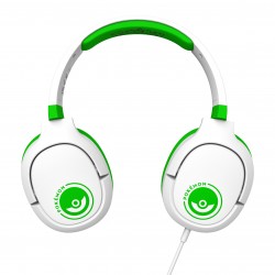 AURICULARES GAMING PRO G1 POKEMON VERDE Y BLANCO CON MICRÓFONO EXTRAIBLE Y CABLE