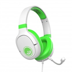 AURICULARES GAMING PRO G1 POKEMON VERDE Y BLANCO CON MICRÓFONO EXTRAIBLE Y CABLE