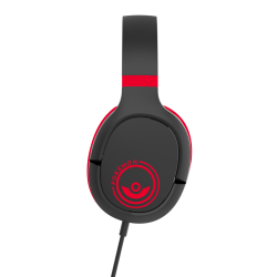 AURICULARES GAMING PRO G1 POKEMON ROJO Y NEGRO CON MICRÓFONO EXTRAIBLE Y CABLE