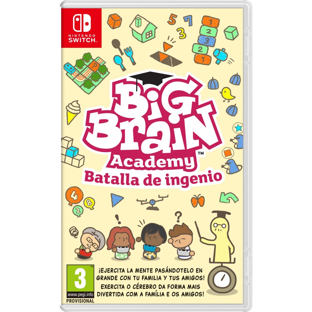 BIG BRAIN ACADEMY BATALLA DE INGENIO SWITCH JUEGO FÍSICO NINTENDO SWITCH