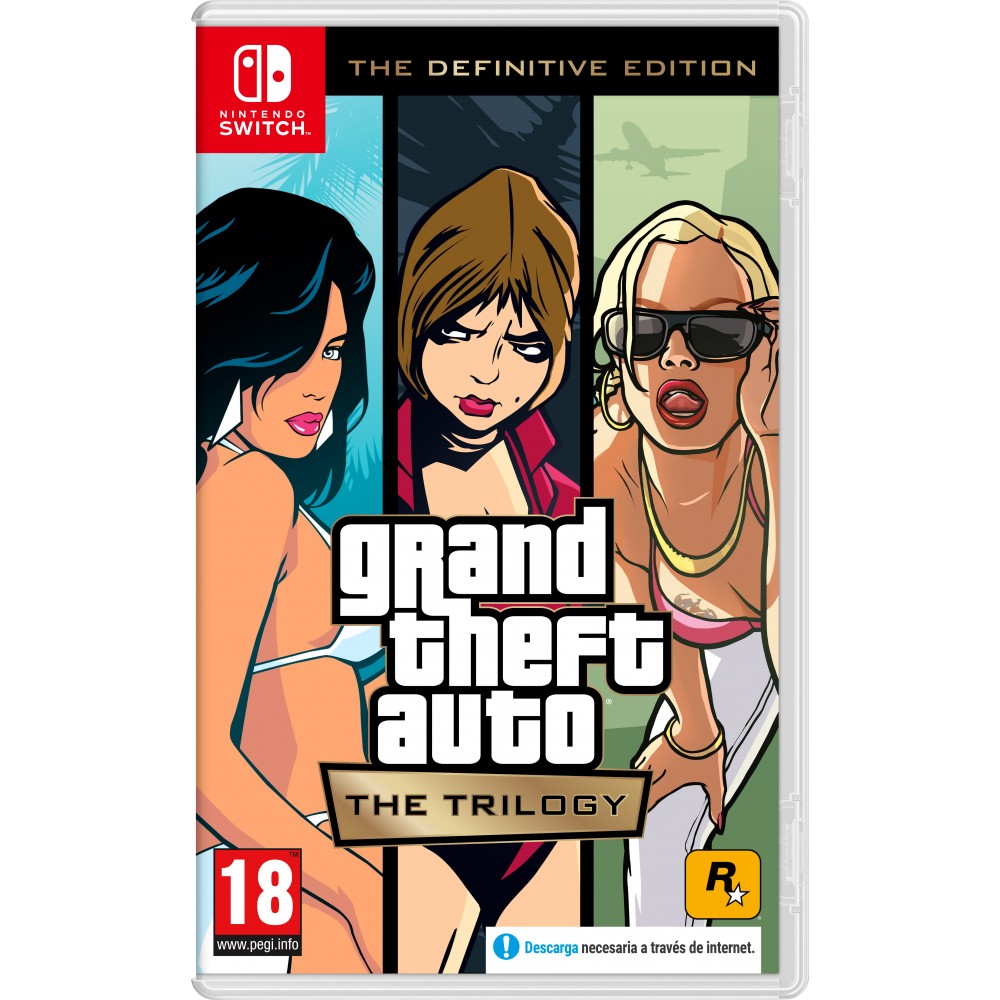 GTA THE TRILOGY THE DEFINITIVE EDITION SWITCH JUEGO FÍSICO PARA NINTENDO SWITCH