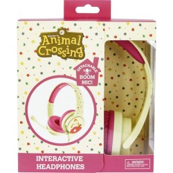 AURICULARES INFANTILES CON MICRÓFONO ANIMAL CROSSING PEQUEÑO TAMAÑO VOLUMEN LIMI