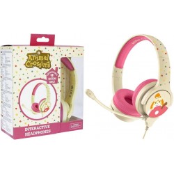 AURICULARES INFANTILES CON MICRÓFONO ANIMAL CROSSING PEQUEÑO TAMAÑO VOLUMEN LIMI