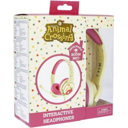 AURICULARES INFANTILES CON MICRÓFONO ANIMAL CROSSING PEQUEÑO TAMAÑO VOLUMEN LIMI