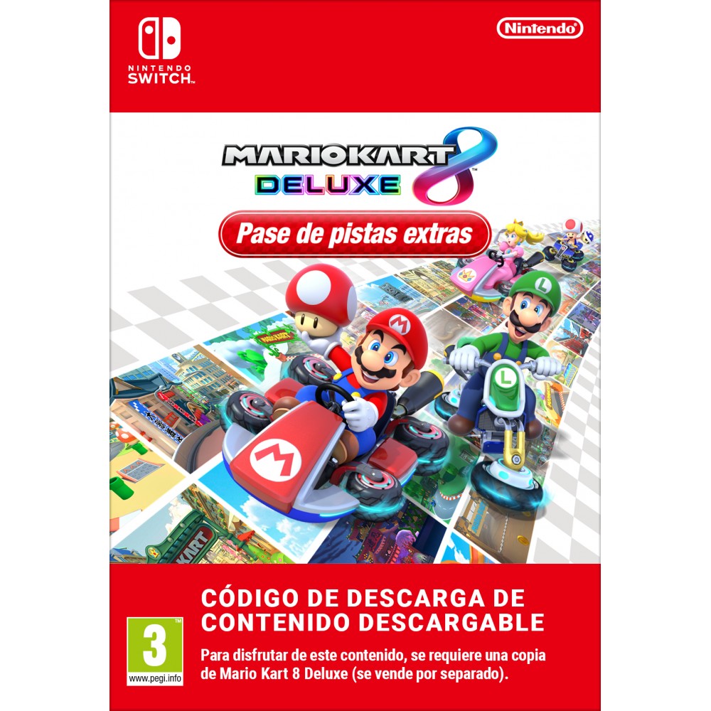 MARIO KART 8 DELUXE PASE DE PISTAS EXTRAS CÓDIGO DESCARGA DE CONTENIDO ADICIONAL