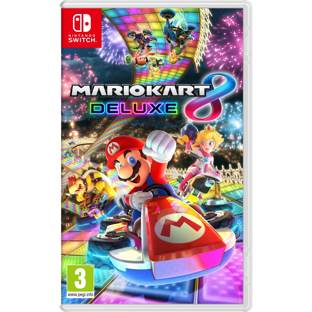 MARIO KART 8 DELUXE SWITCH VIDEOJUEGO FÍSICO NINTENDO SWITCH CON REGALO TAZA