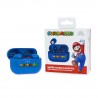 SUPER MARIO EARPODS BLUETOOTH V5.0 CON CAJA DE CARGA AZUL DE OTL TECHNOLOGIES