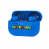 SUPER MARIO EARPODS BLUETOOTH V5.0 CON CAJA DE CARGA AZUL DE OTL TECHNOLOGIES