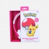 AURICULARES INFANTILES POKÉMON POKEBALL ROSA PEQUEÑO TAMAÑO Y VOLUMEN LIMITADO