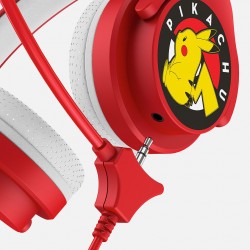 AURICULARES INFANTILES CON MICRÓFONO PIKACHU PEQUEÑO TAMAÑO LIMITADOS EN VOLUMEN