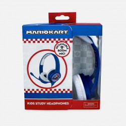 AURICULARES INFANTILES CON MICRÓFONO MARIO KART PEQUEÑO TAMAÑO VOLUMEN LIMITADO