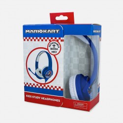 AURICULARES INFANTILES CON MICRÓFONO MARIO KART PEQUEÑO TAMAÑO VOLUMEN LIMITADO