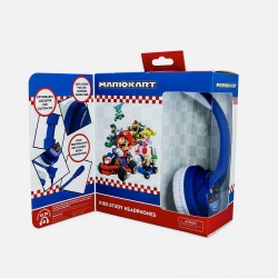 AURICULARES INFANTILES CON MICRÓFONO MARIO KART PEQUEÑO TAMAÑO VOLUMEN LIMITADO