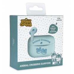 AURICULARES ANIMAL CROSSING TRUE WIRELESS BLUETOOTH V5.0 CON ESTUCHE DE CARGA