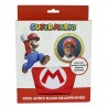 AURICULARES INFANTILES PLANOS CON BANDA AJUSTABLE Y LAVABLE SUPER MARIO