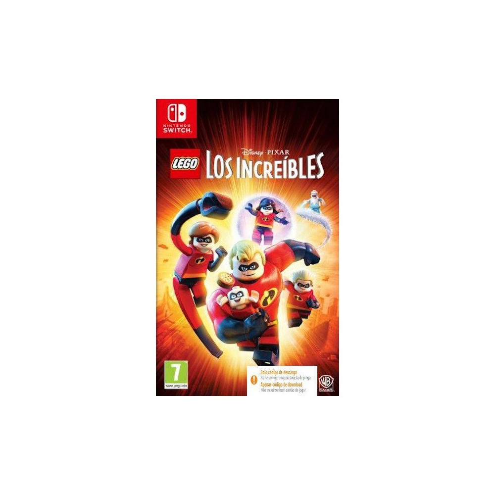 LEGO LOS INCREIBLES SWITCH CAJA CON CÓDIGO DE DESCARGA DIGITAL JUEGO COMPLETO