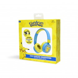 AURICULARES INFANTILES INALÁMBRICOS POKEMON PIKACHU BLUETOOTH PLEGABLES