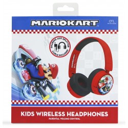 AURICULARES INFANTILES INALÁMBRICOS MARIO KART BLUETOOTH PLEGABLES