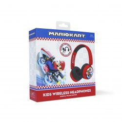 AURICULARES INFANTILES INALÁMBRICOS MARIO KART BLUETOOTH PLEGABLES