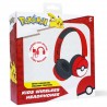 AURICULARES INFANTILES INALÁMBRICOS POKEBALL POKÉMON BLUETOOTH PLEGABLES