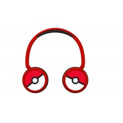 AURICULARES INFANTILES INALÁMBRICOS POKEBALL POKÉMON BLUETOOTH PLEGABLES