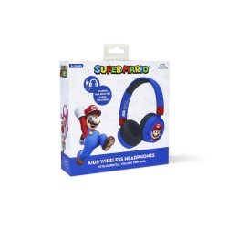 AURICULARES INFANTILES INALÁMBRICOS SUPER MARIO BLUETOOTH PLEGABLES