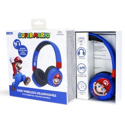 AURICULARES INFANTILES INALÁMBRICOS SUPER MARIO BLUETOOTH PLEGABLES