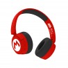 AURICULARES INFANTILES INALÁMBRICOS SUPER MARIO LOGO BLUETOOTH PLEGABLES