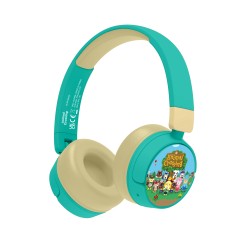 AURICULARES INFANTILES INALÁMBRICOS ANIMAL CROSSING BLUETOOTH PLEGABLES