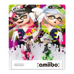 PACK 2 FIGURAS AMIIBO SPLATOON 3 MAR + TINA SQUID SISTER SET PARA NINTENDO SWITCH