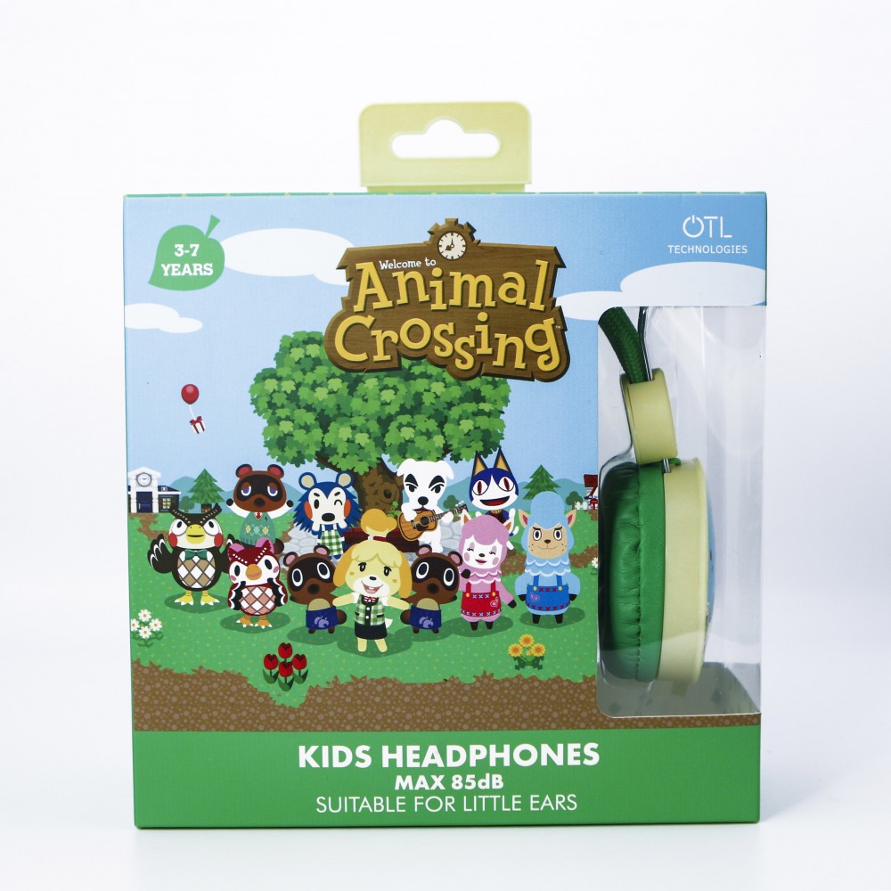 AURICULARES INFANTILES ANIMAL CROSSING CON CABLE Y VOLUMEN ADECUADO PARA NIÑOS