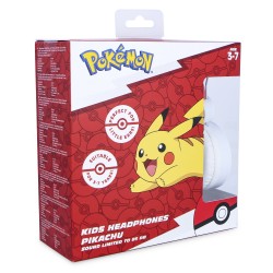 AURICULARES INFANTILES POKEMON PIKACHU CON CABLE Y VOLUMEN ADECUADO PARA NIÑOS