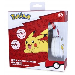 AURICULARES INFANTILES POKEMON PIKACHU CON CABLE Y VOLUMEN ADECUADO PARA NIÑOS