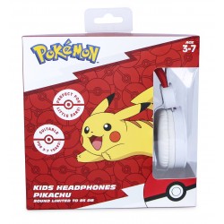 AURICULARES INFANTILES POKEMON PIKACHU CON CABLE Y VOLUMEN ADECUADO PARA NIÑOS