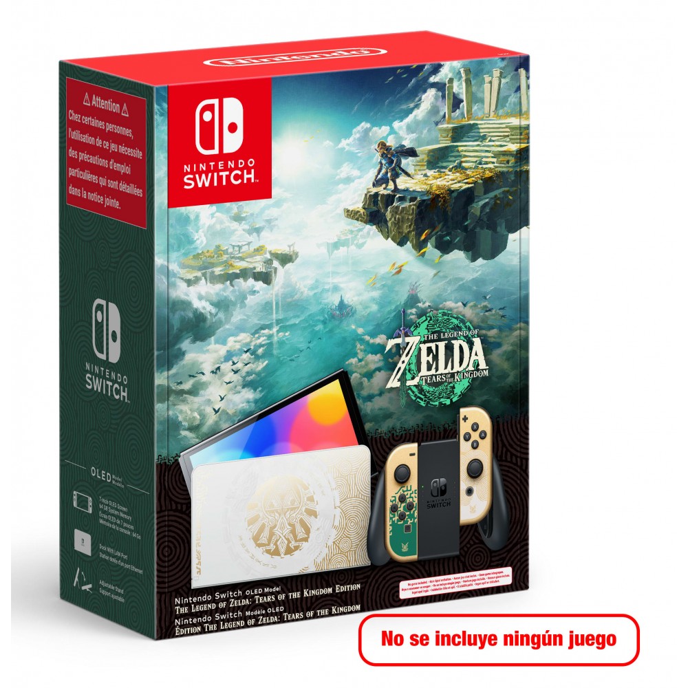 RESERVA NINTENDO SWITCH OLED LIMITADA THE LEGEND OF ZELDA TEARS OF THE KINGDOM